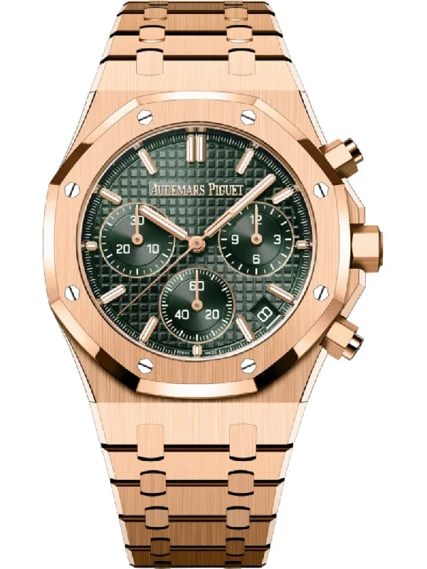 Audemars  Piguet Royal Oak Chronograph 41mm Rose Gold Green Dial 26240or.oo.1320or.08