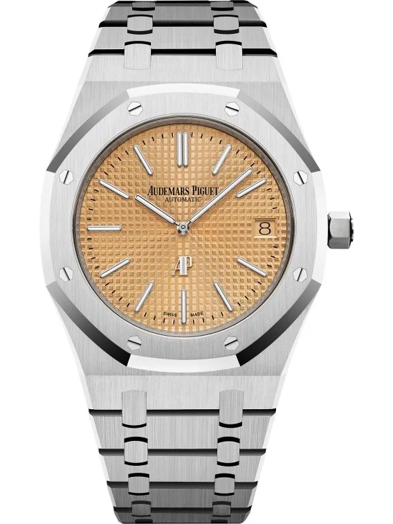 Audemars Piguet Royal Oak Jumbo 18K White Gold Extra Thin Salmon Dial 15202BC.OO.1240BC.01