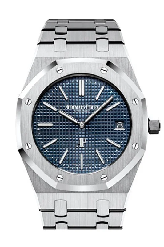 Audemars Piguet Royal Oak Jumbo 39mm Stainless Steel Jumbo Ultra-Thin Blue Dial 15202ST.OO.1240ST.01