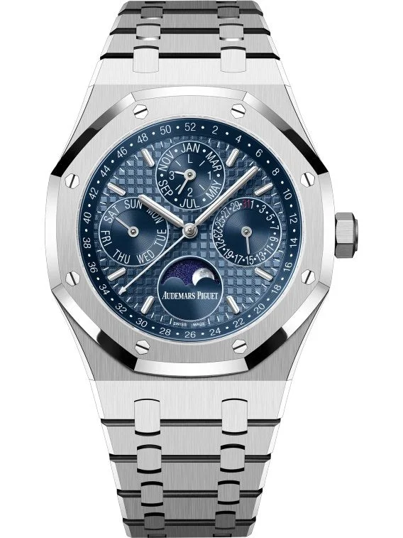 Audemars Piguet Royal Oak Perpetual Calendar Blue Dial Steel 41mm Reference 26574ST.OO.1220ST.03