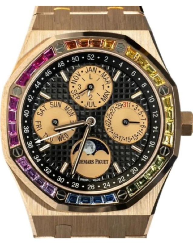 Audemars Piguet ROYAL OAK Perpetual Calendar Rose Gold Rainbow Limited 20 pieces (Reference 	266140)