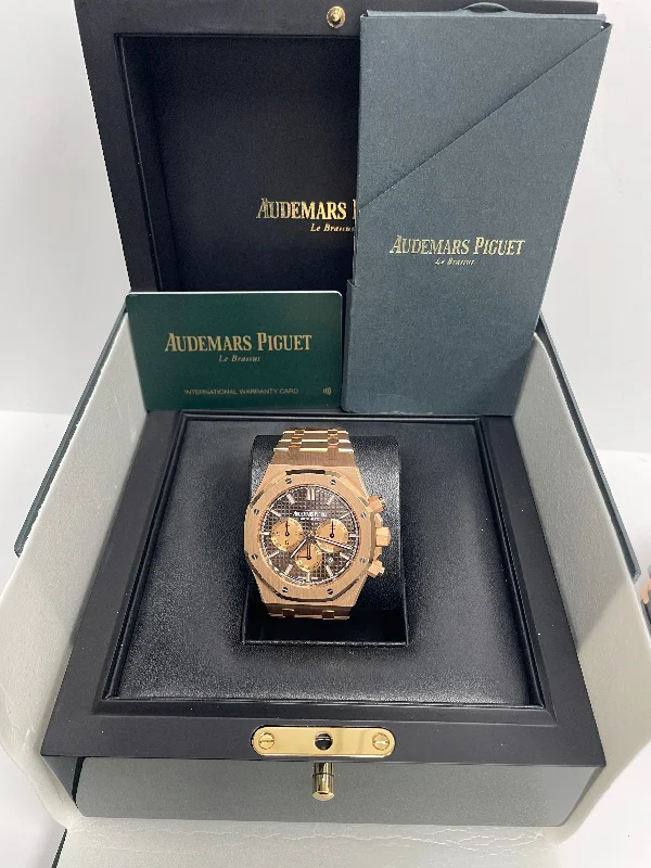 audemars-piguet-royal-oak-rose-gold-chronograph-brown-dial-ref-26331or-oo-1220or-02