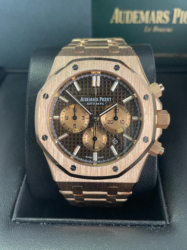 audemars-piguet-royal-oak-rose-gold-chronograph-brown-dial-ref-26331or-oo-1220or-02