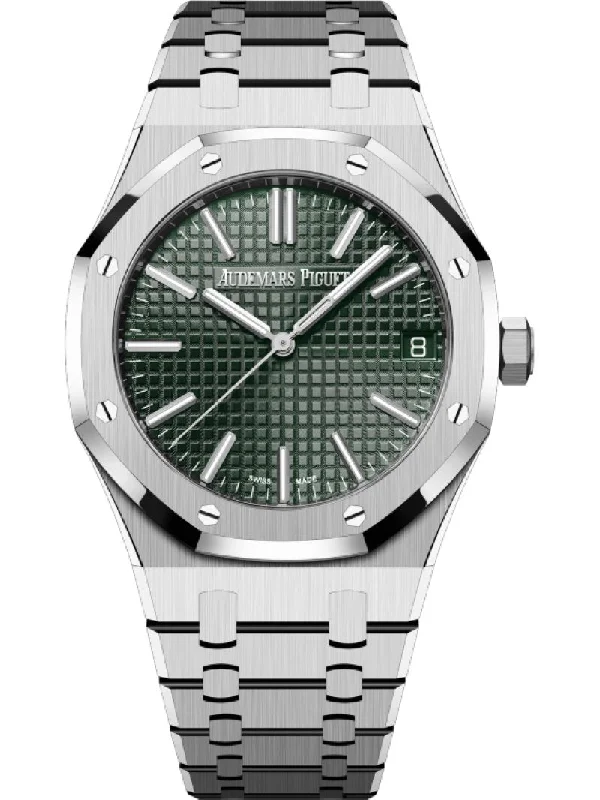 Audemars Piguet Royal Oak Selfwinding 41 mm Stainless Steel Green Dial 15510ST.OO.1320ST.09