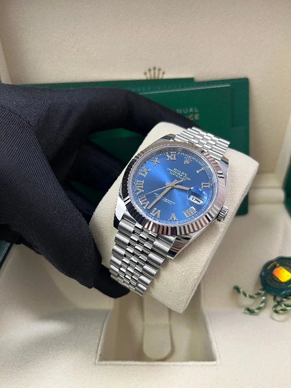 copy-of-rolex-datejust-41-rose-gold-and-steel-sundust-diamond-dial-fluted-bezel-ref-126331