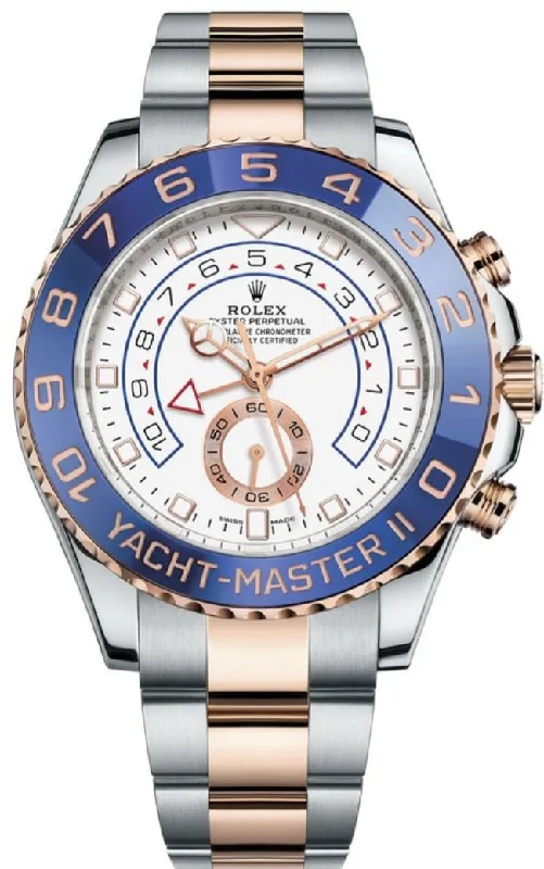 Rolex Yacht-Master II Two-Tone Rose Gold & Steel - White Dial (Ref# 116681)