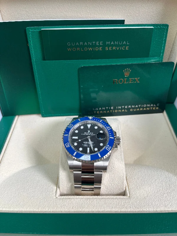 copy-rolex-white-gold-submariner-date-watch-the-blueberry-blue-bezel-black-dial-ref-126619lb