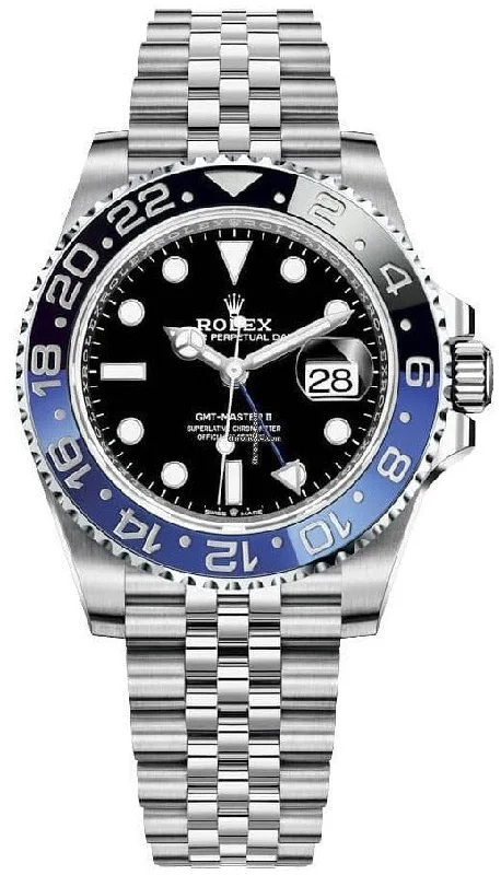 Rolex GMT-Master II ""The Batman"" Stainless Steel Black and Blue Cerachrom Jubilee (Ref# 126710BLNR)