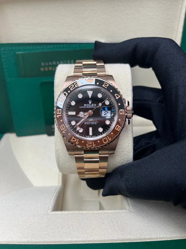 gmt-master-ii-18k-everose-rose-gold-the-rootbeer-black-and-brown-bezel-oyster-bracelet-ref-126715chnr