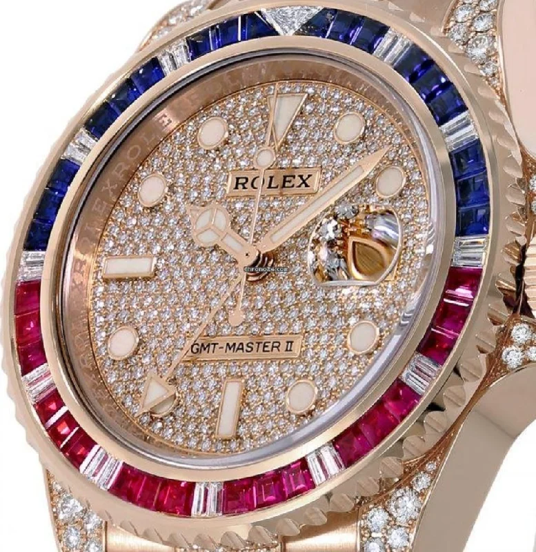 gmt-master-ii-everose-gold-full-diamond-pave-dial-bracelet-sapphire-ruby-126755saru