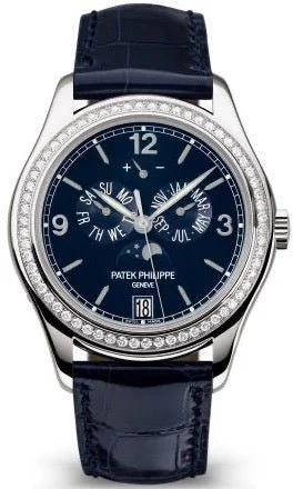 Patek Philippe Annual Calendar Complications Diamond Moon Phase Watch 5147G-001