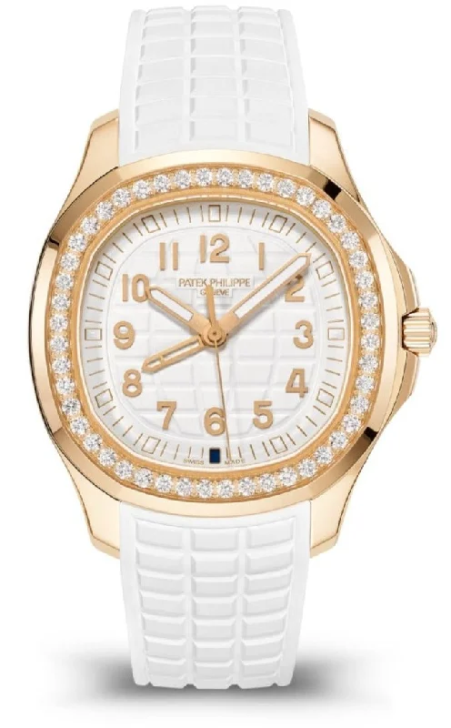 Patek Philippe Aquanaut Ladies White Dial Rose Gold Aquanaut Luce Travel 5269/200R