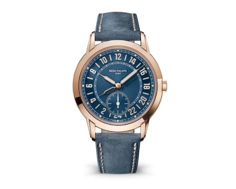 Patek Philippe Calatrava Complications Calatrava Travel Time Automatic Blue Dial Men's Watch 5224r