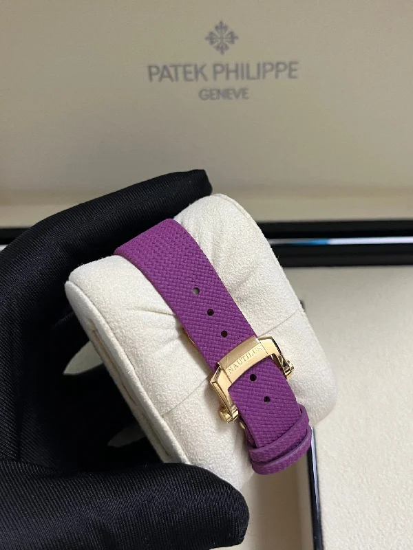 patek-philippe-nautilus-32mm-diamond-bezel-rose-gold-purple-wave-dial-7010-1r