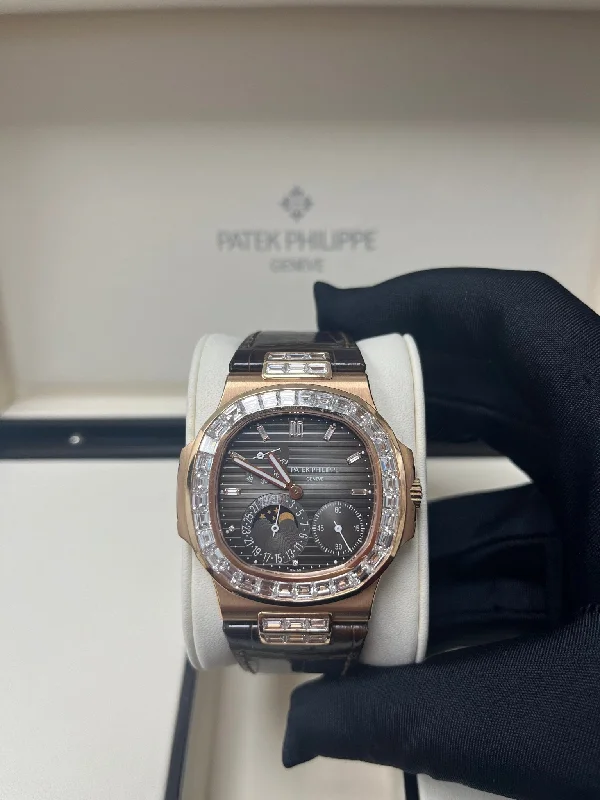 patek-philippe-nautilus-rose-gold-diamond-bezel-moon-phase-brown-dial-5724r-001