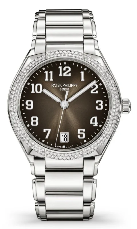 Patek Philippe Twenty~4 Automatic Gray Sunburst  Dial Ladies Watch (Ref # 7300/1200A-010)