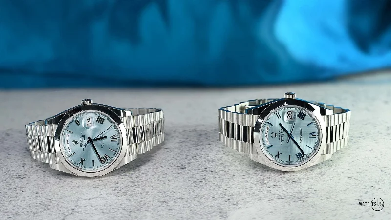 rolex-950-platinum-day-date-40-watch-smooth-bezel-ice-blue-quadrant-motif-bevelled-roman-dial-president-bracelet-ref-228206