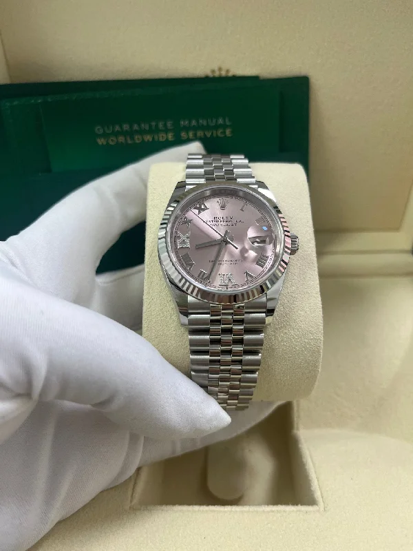 rolex-datejust-36-jubilee-pink-roman-dial-ladies-reference-126234