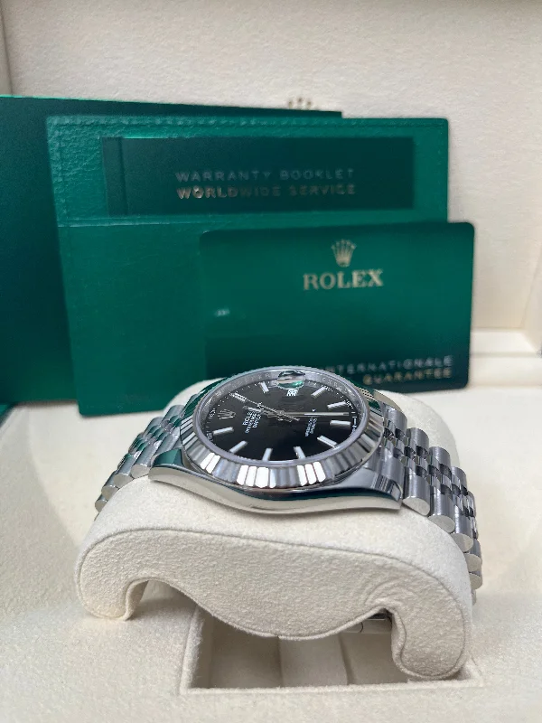 rolex-datejust-41-stainless-steel-white-gold-black-index-dial-fluted-bezel-ref-126334