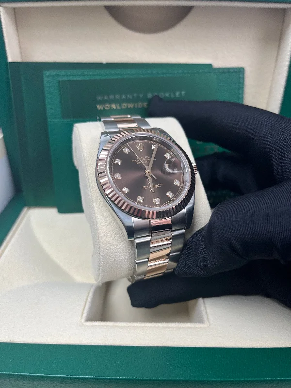 rolex-datejust-41-steel-and-everose-rolesor-chocolate-diamond-dial-oyster-bracelet-126331