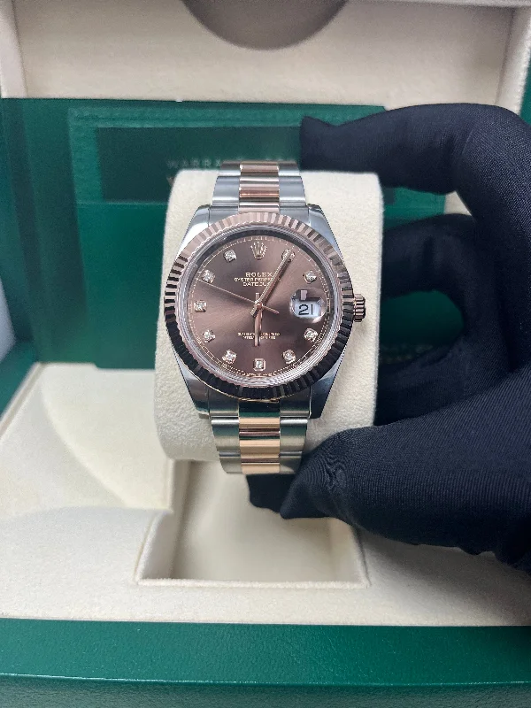 rolex-datejust-41-steel-and-everose-rolesor-chocolate-diamond-dial-oyster-bracelet-126331