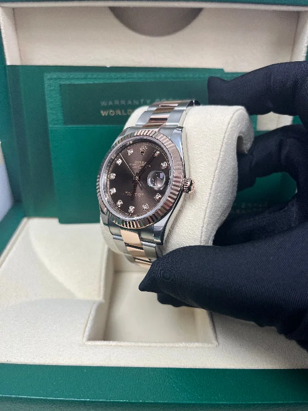 rolex-datejust-41-steel-and-everose-rolesor-chocolate-diamond-dial-oyster-bracelet-126331