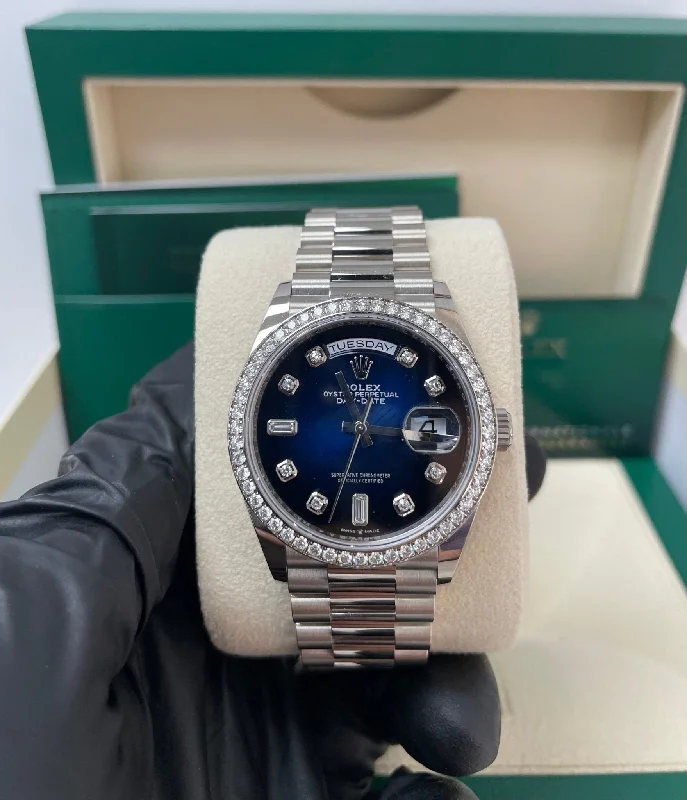 rolex-day-date-36-blue-ombre-dial-diamond-bezel-white-gold-president-bracelet-ref-128349rbr