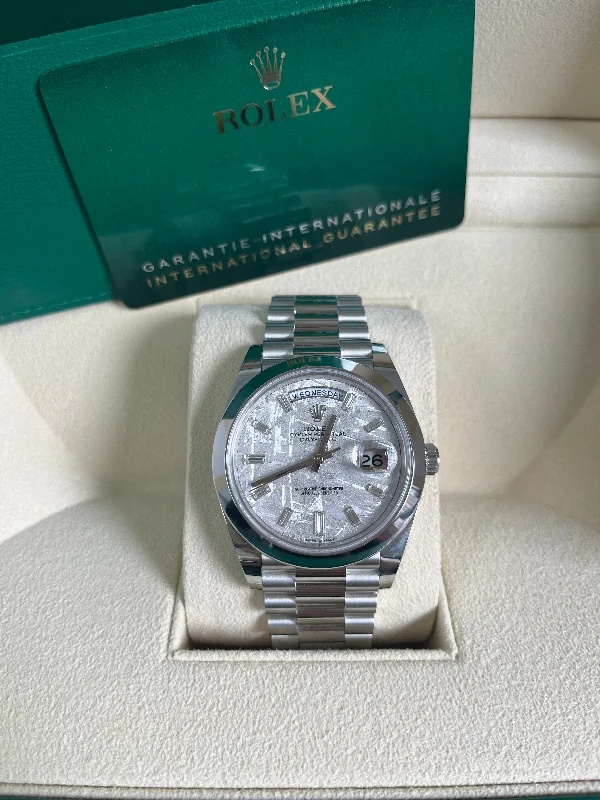 rolex-day-date-40-platinum-day-date-smooth-bezel-meteorite-baguette-diamond-dial-president-bracelet-228206