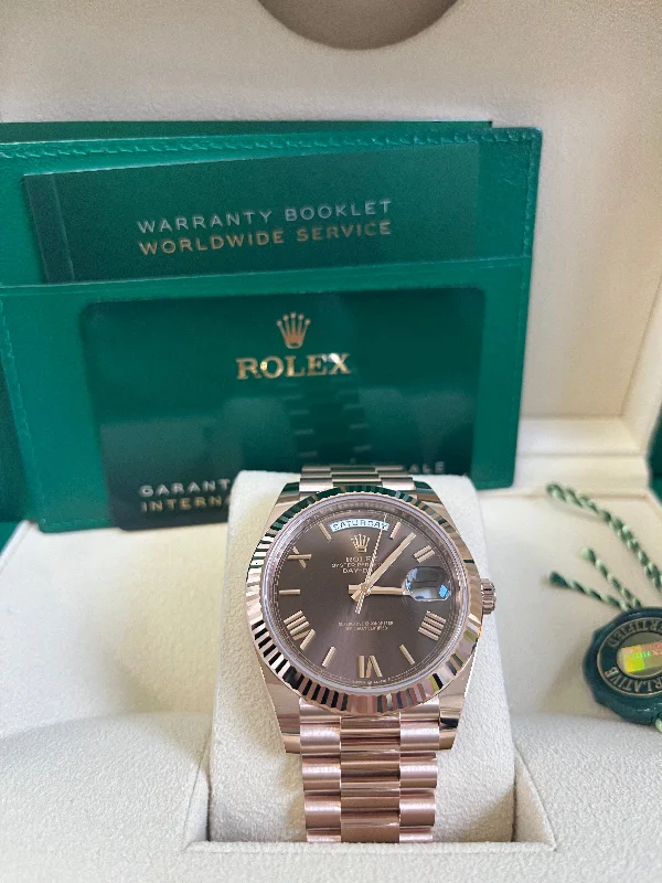 rolex-day-date-40-rose-gold-w-chocolate-roman-dial-fluted-bezel