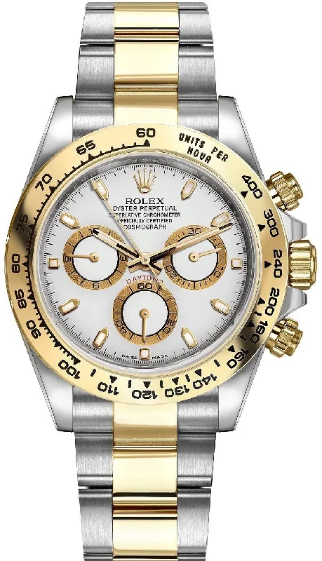 Rolex Daytona 40mm Yellow Rolesor Cosmograph White Index Dial (Ref #116503)