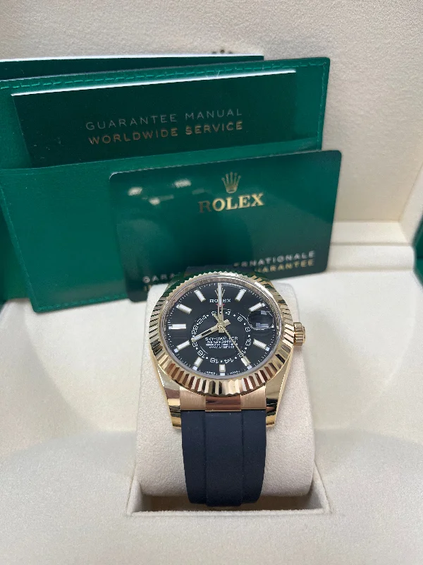 rolex-rolex-yellow-gold-sky-dweller-watch-black-index-dial-oysterflex-bracelet-ref-326238