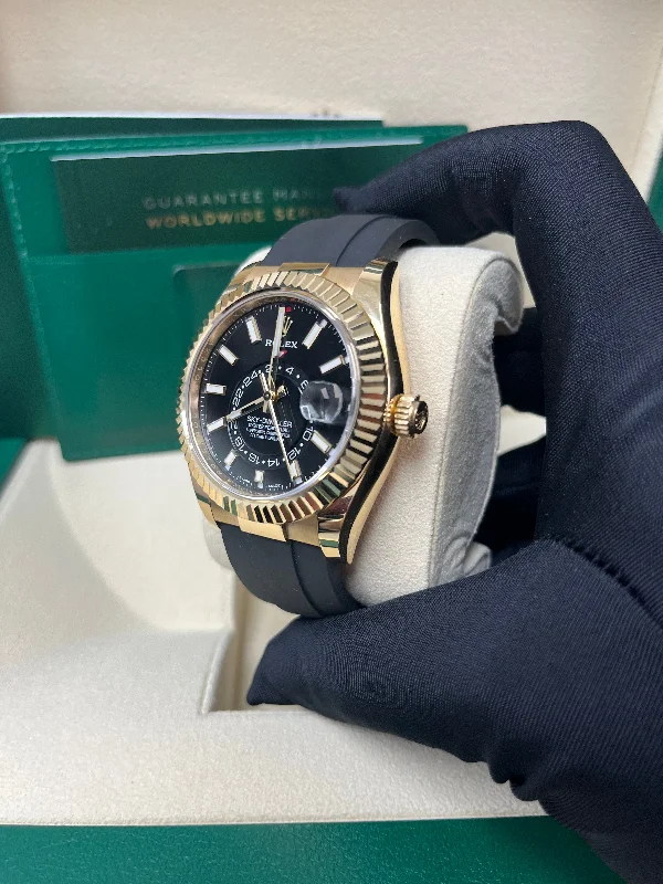 rolex-rolex-yellow-gold-sky-dweller-watch-black-index-dial-oysterflex-bracelet-ref-326238