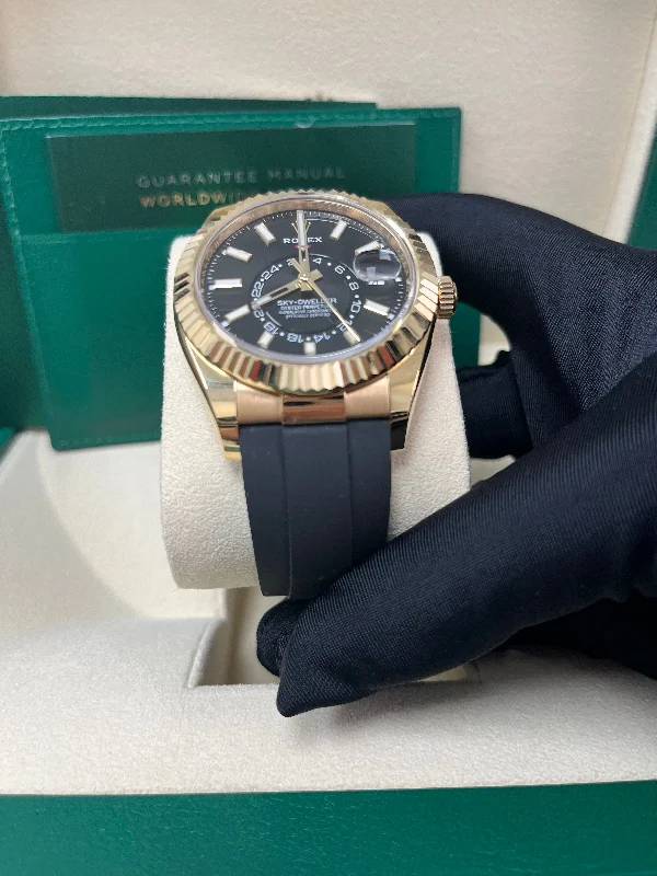 rolex-rolex-yellow-gold-sky-dweller-watch-black-index-dial-oysterflex-bracelet-ref-326238