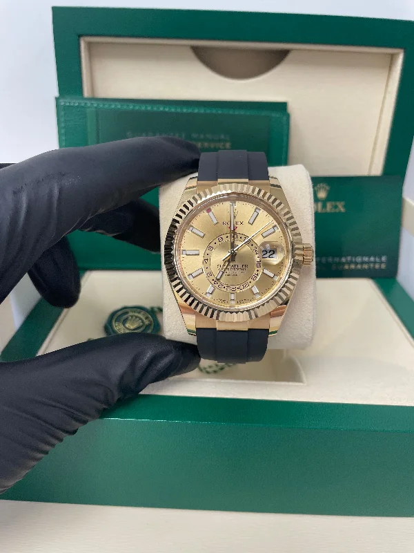 rolex-rolex-yellow-gold-sky-dweller-watch-champagne-index-dial-oysterflex-bracelet-2020-release-ref-326238