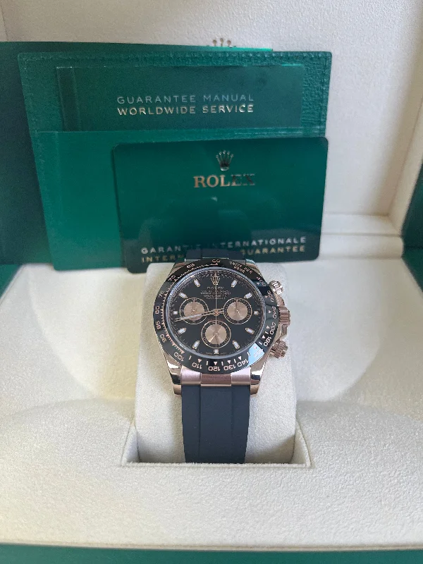 rolex-rose-gold-daytona-40-watch-black-index-dial-black-oysterflex-strap-reference-reference-116515ln