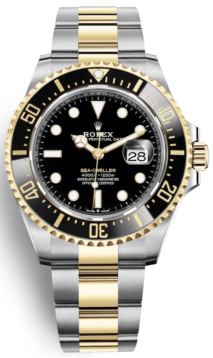 Rolex Sea-Dweller 43mm Two-Tone Yellow Gold & Steel Rolesor Case - Oyster Bracelet (Ref# 126603)