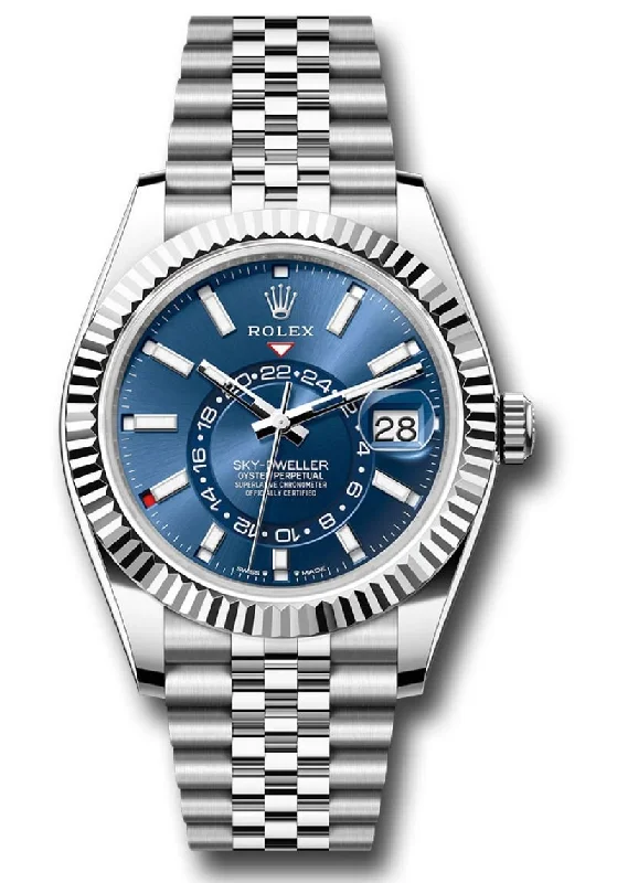 Rolex Sky-Dweller Blue Index Dial Jubilee Bracelet 336934