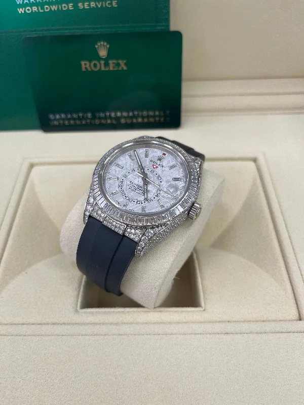 rolex-sky-dweller-meteorite-diamonds-baguette-dial-factory-diamonds-reference-326259tbr