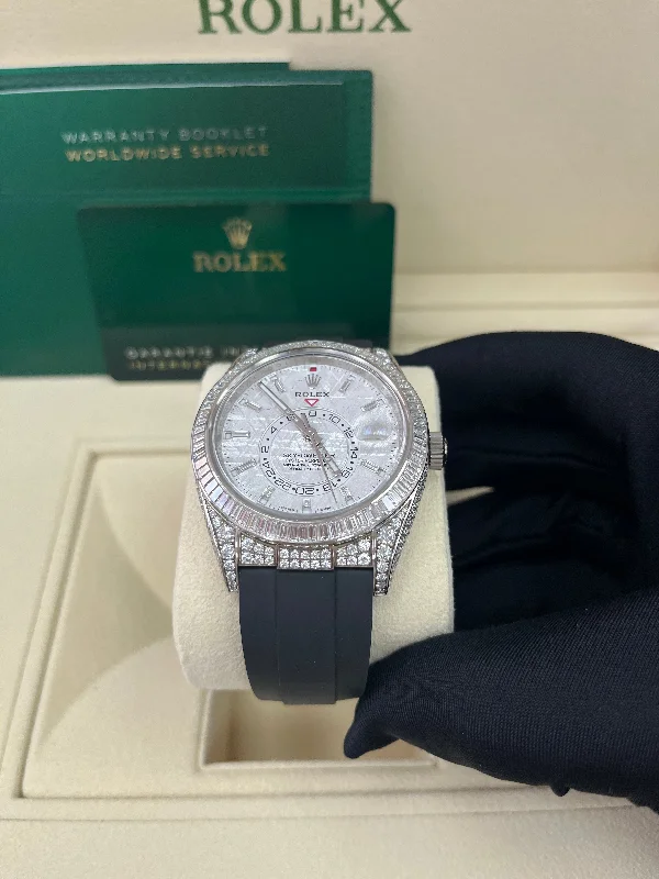 rolex-sky-dweller-meteorite-diamonds-baguette-dial-factory-diamonds-reference-326259tbr