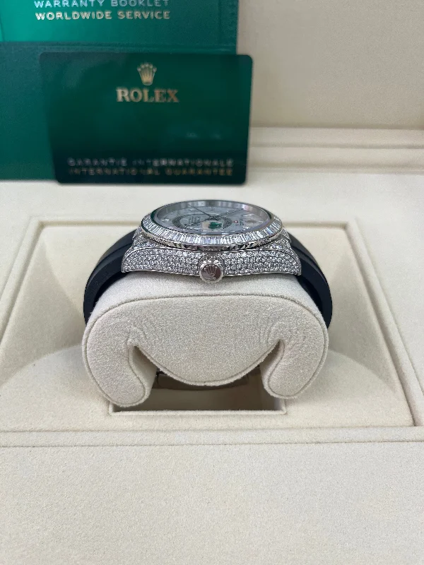 rolex-sky-dweller-meteorite-diamonds-baguette-dial-factory-diamonds-reference-326259tbr