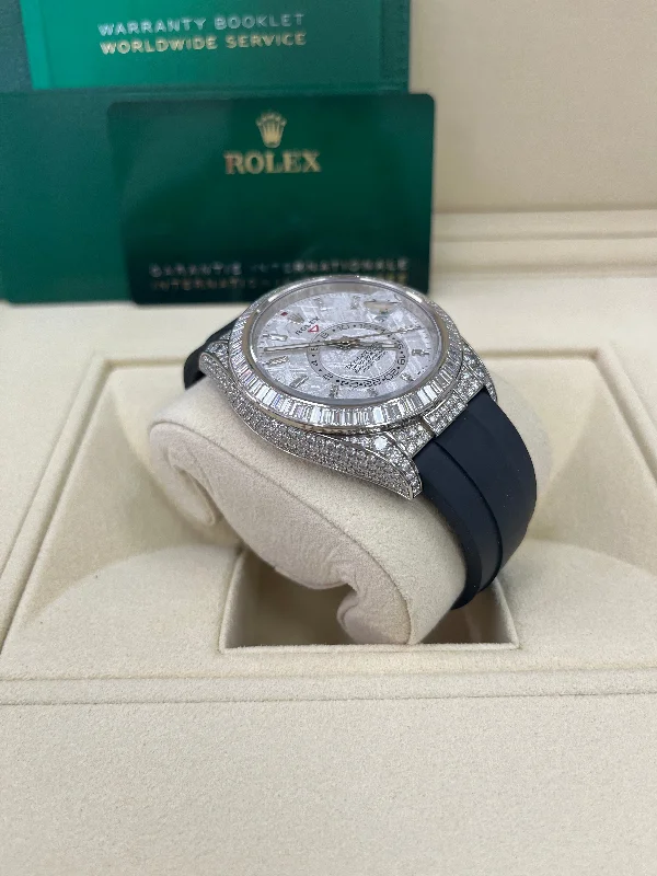 rolex-sky-dweller-meteorite-diamonds-baguette-dial-factory-diamonds-reference-326259tbr