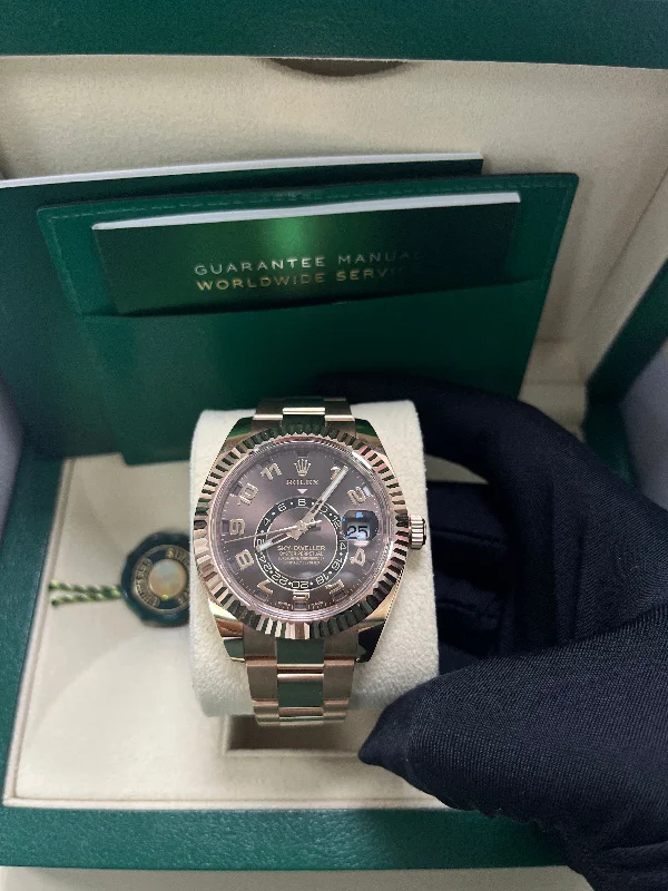 rolex-sky-dweller-rose-gold-sky-dweller-chocolate-sunray-arabic-dial-reference-326935