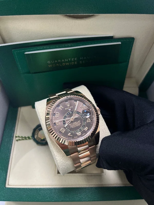 rolex-sky-dweller-rose-gold-sky-dweller-chocolate-sunray-arabic-dial-reference-326935