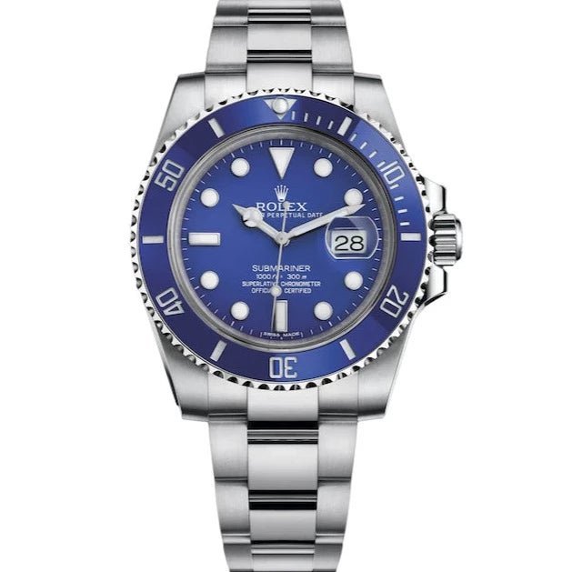 Rolex Submariner Date 40mm White Gold Blue Dial Smurf (Reference 116619LB)