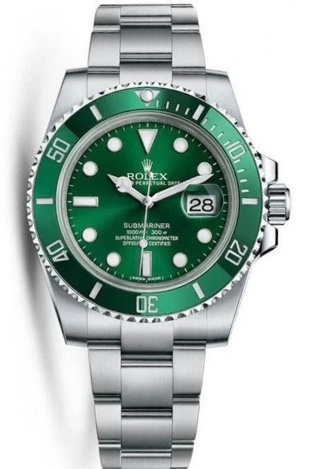 Rolex Submariner Date Stainless Steel ""The Hulk"" Green Dial 116610LV NEW ROLEX GREEN CARD