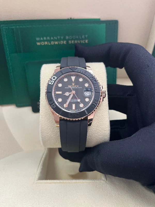 rolex-yacht-master-37mm-rose-gold-black-dial-oysterflex-strap-ref-268655