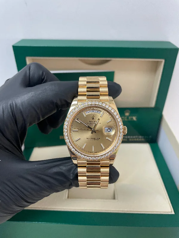 rolex-yellow-gold-day-date-40-watch-yellow-gold-bezel-champagne-index-dial-president-bracelet-ref-228348rbr